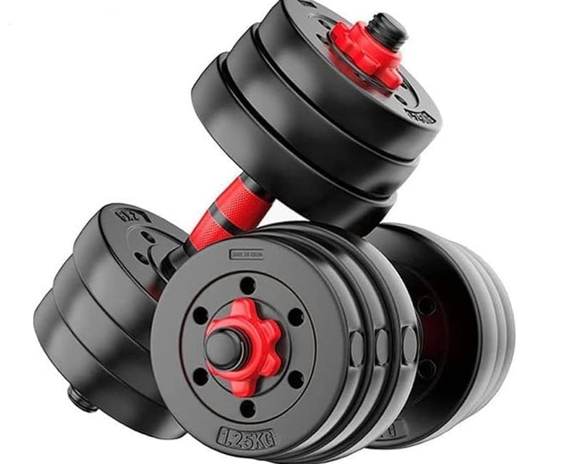 FitBox Sports Intruder 20 Kg Adjustable PVC Dumbbells