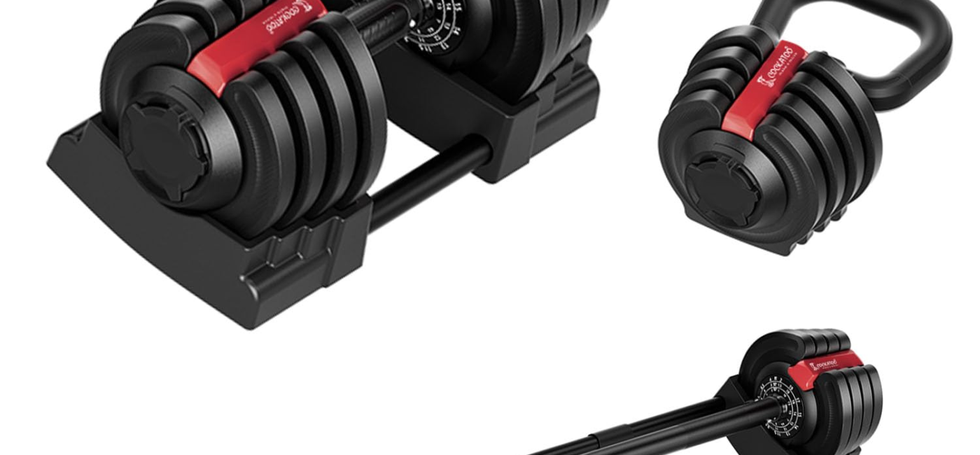Adjustable Dumbbell 3 in 1, Dumbbells Barbell Set