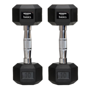 Amazon basics Rubber Encased Hex Dumbbell