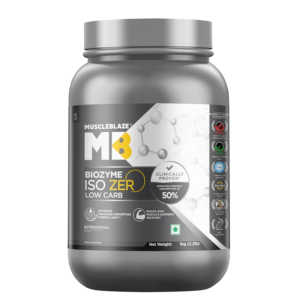 MuscleBlaze Biozyme Iso-Zero, Low Carb Whey Protein